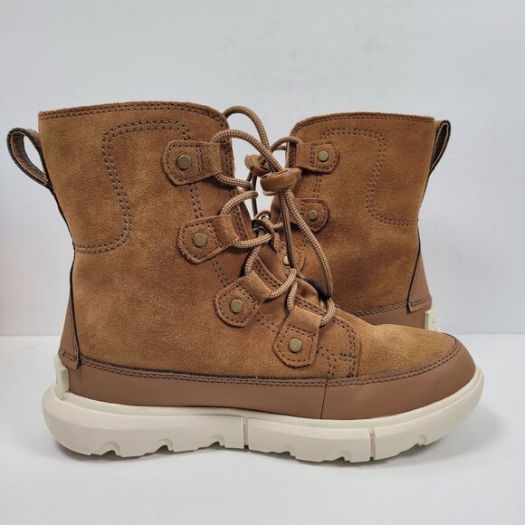 Sorel Whitney Il Joan Youth Brown Ankle Leather Lace Up Boots NY4897-242 US Sz 4 - Picture 6 of 12